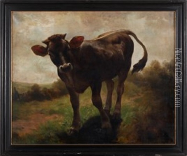Kalbchen Oil Painting - Adolf Ernst Meissner