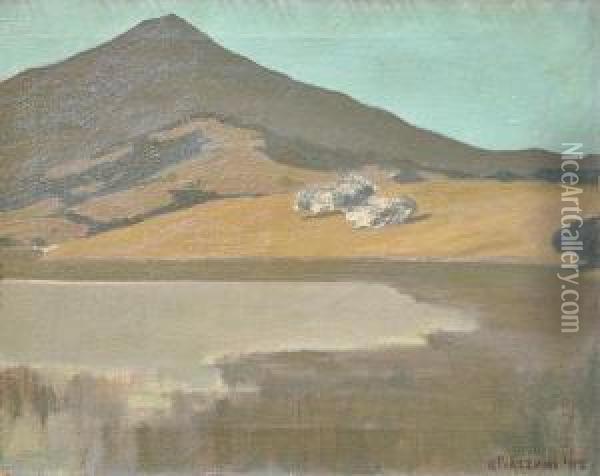 View Of Mount Tamalpais Oil Painting - Gottardo Piazzoni