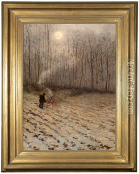 Frosty Morning Oil Painting - Ben Foster