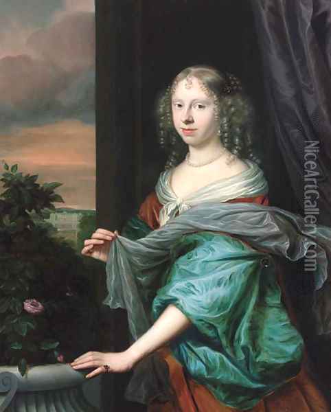 Portrait of a lady 3 Oil Painting - Anglo-Dutch School