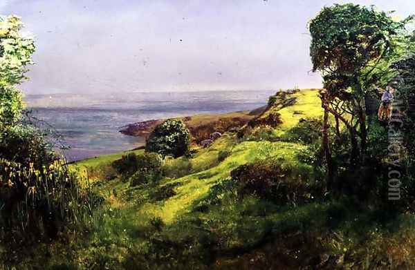 The Undercliffe Springtime Oil Painting - John William Inchbold