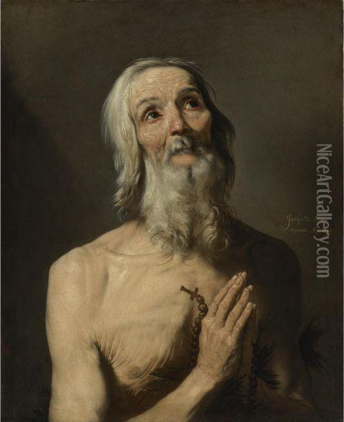 Saint Onophrius Oil Painting - Jusepe de Ribera