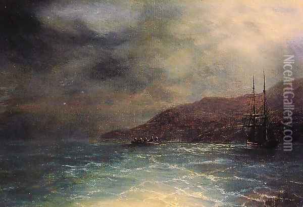 Nocturnal Voyage Oil Painting - Ivan Konstantinovich Aivazovsky