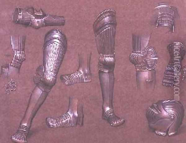 Study of Armour No1 Oil Painting - Evelyn Pickering De Morgan