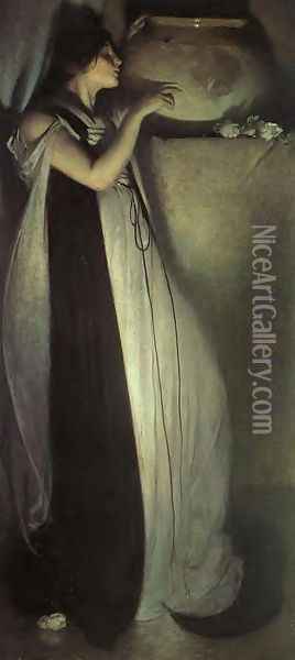 Isabella And The Pot Of Basil 1897 Oil Painting - John White Alexander