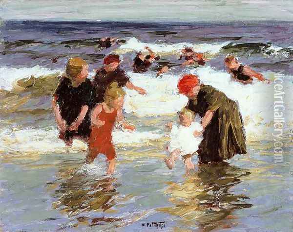 Bathers, c.1913 Oil Painting - Edward Henry Potthast