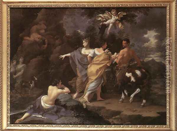 Achilles Handing over to Chiron Oil Painting - Donato Creti