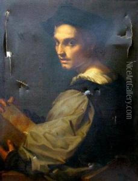 Portrait Of A Sculpture Oil Painting - Andrea Del Sarto