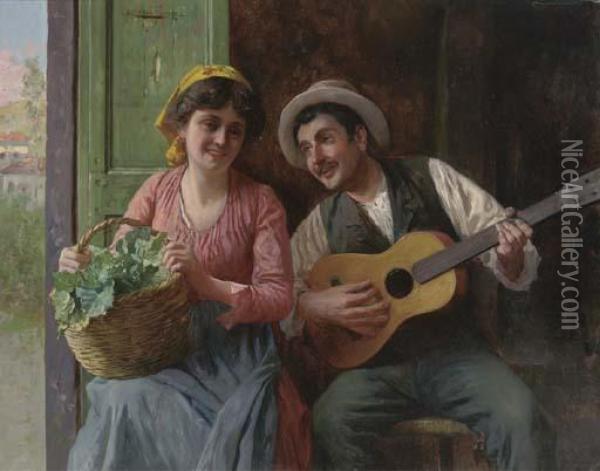 A Merry Ditty Oil Painting - Antonio Zoppi