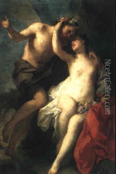 Amor Und Psyche Oil Painting - Jacopo Amigoni