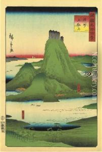 Sanuki Gokenyama Oil Painting - Chimpei Ii Hiroshigesuzuki