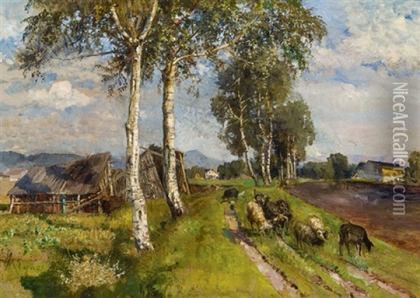 Sommer Im Salzburger Moor Oil Painting - Marie Egner