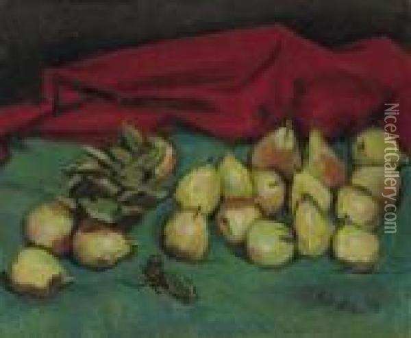 Pears Oil Painting - Walt Kuhn