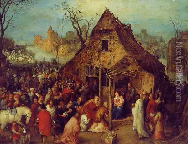 The Adoration of the Magi I Oil Painting - Jan The Elder Brueghel