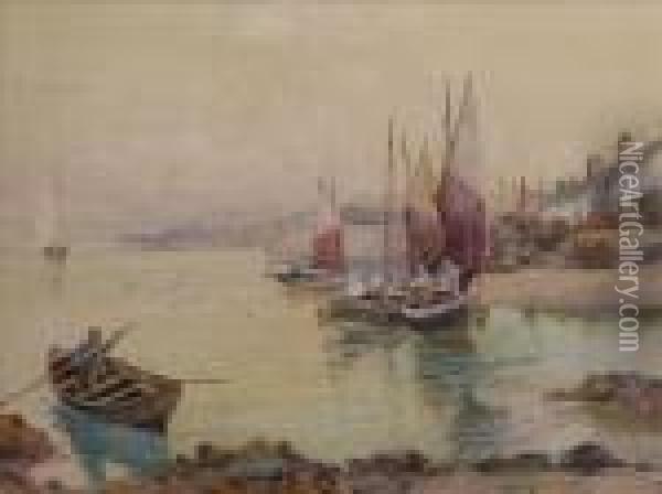 Cemaesbay, Anglesea Oil Painting - Joseph Hughes Clayton