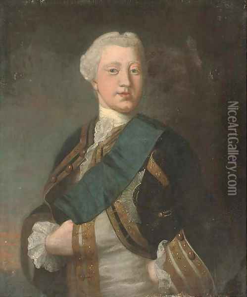Portrait of King George III Oil Painting - English School
