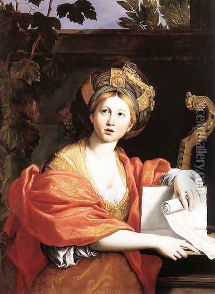 A Sibyl 1616-17 Oil Painting - Domenico Zampieri (Domenichino)