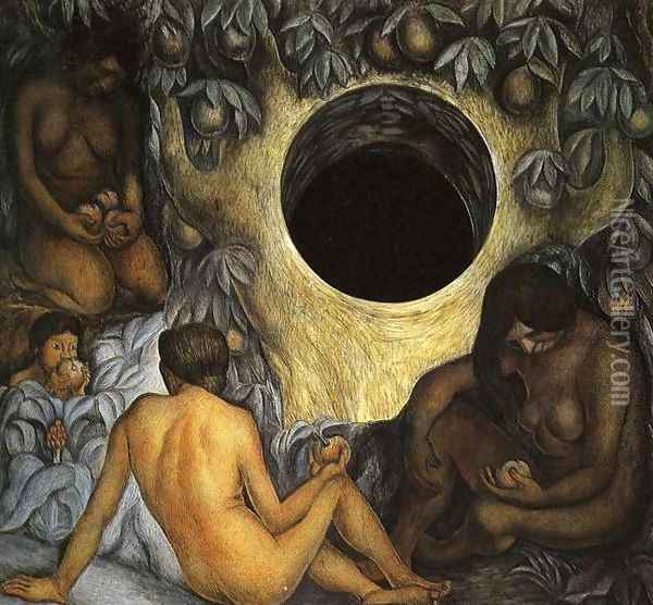 The Abundant Earth 1926 Oil Painting - Diego Rivera