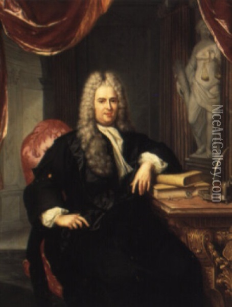 Portrait Of A Magistrate Oil Painting - Hans Von Aachen