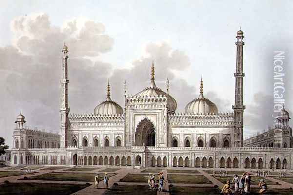 Mosque at Lucknow, plate VI, engraved by L. Hill, 1809 Oil Painting - Henry Salt