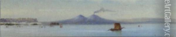 Bay Of Naples Oil Painting - Rosa Corelli