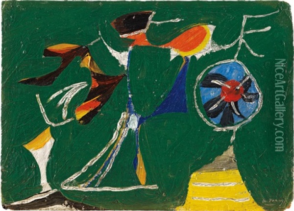 Study For Sochi Oil Painting - Arshile Gorky