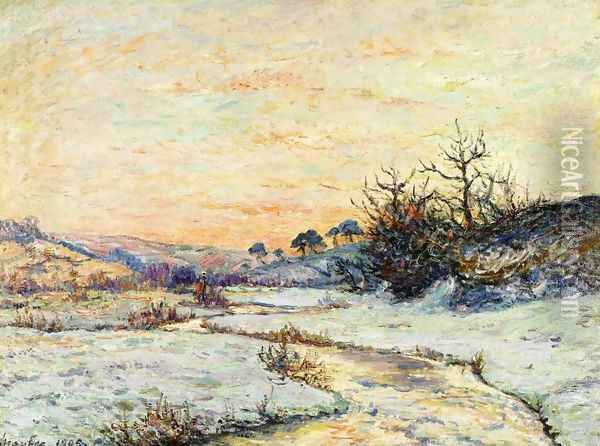 Morning in Winter, Vallee du Ris, Douardenez Oil Painting - Maxime Maufra