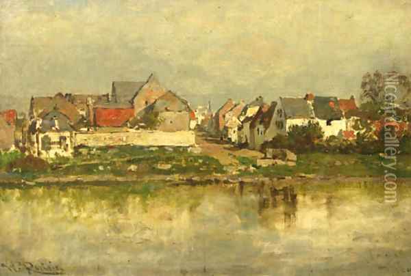 Eisden-sur-la-Meuse Oil Painting - Willem Roelofs