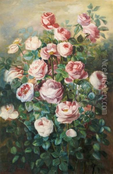 Still Life With Peonies Oil Painting - Marie Osthaus Griffith