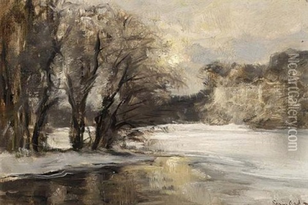 A Winter Morning Oil Painting - Louis Apol
