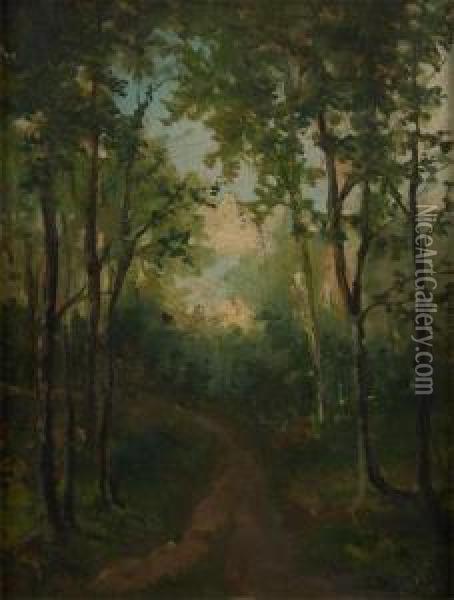 Chemin En Foret Oil Painting - Lucien Frank