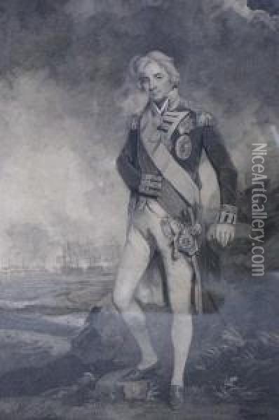 The Right Hon. Lord Nelson K.b. Vice Admiral Of The Blue,duke Of Bronti &c. Oil Painting - Henry Hoppner Meyer