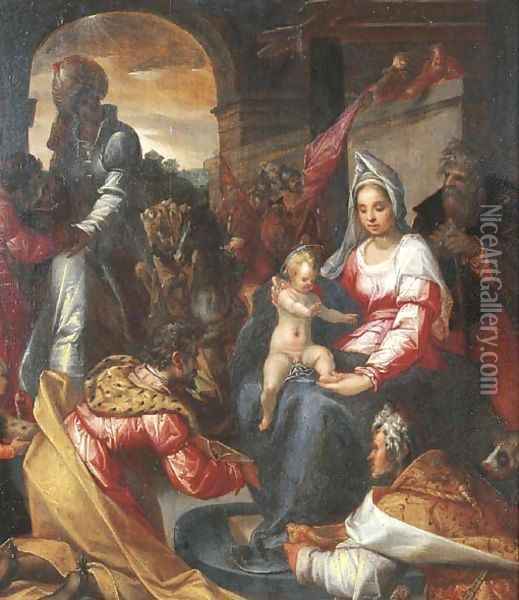 The Adoration of the Magi Oil Painting - Pieter Fransz. Isaacsz