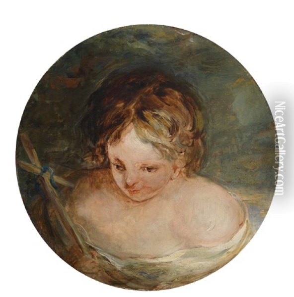 Der Johannesknabe Oil Painting - Jean-Honore Fragonard