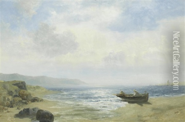 Sketch On The Coast Oil Painting - John Wright Oakes