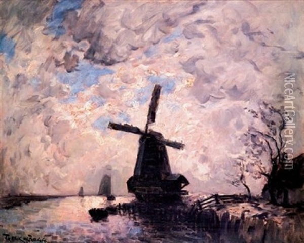Le Moulin Oil Painting - Frank Myers Boggs