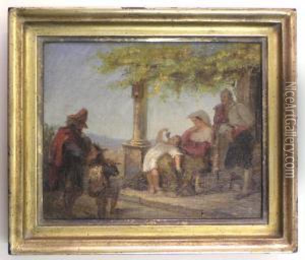 The Pfifferari Oil Painting - Franz Ludwig Catel