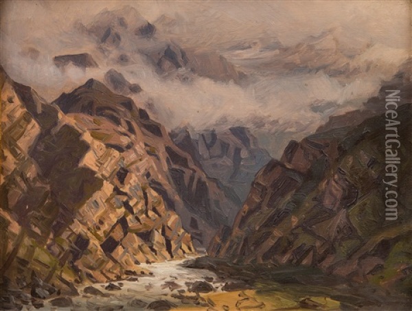 Mountain View Oil Painting - Ilya Zankovsky