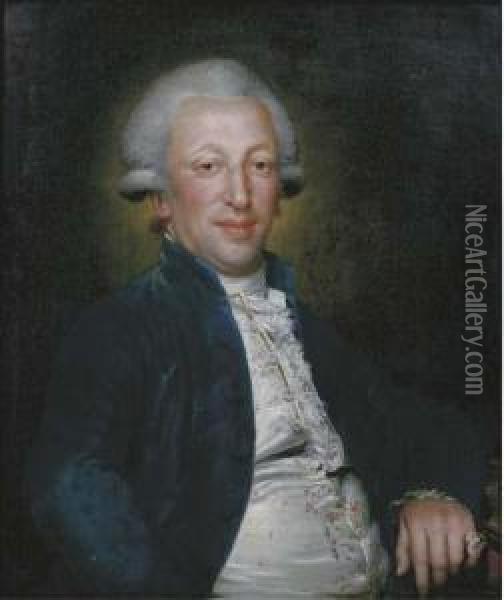Portrait Of A Nobleman Oil Painting - Nicolas Joseph Delin