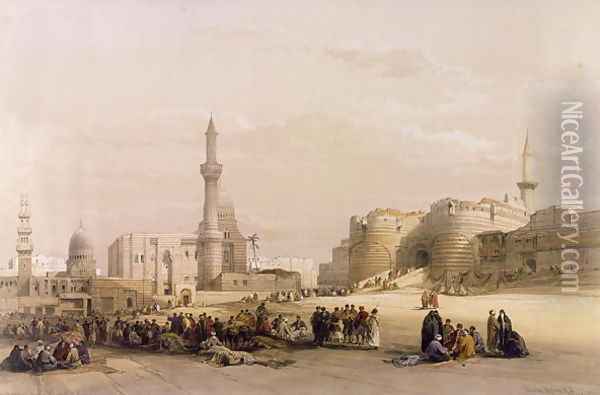 The Entrance to the Citadel of Cairo, from Egypt and Nubia, Vol.3 Oil Painting - David Roberts
