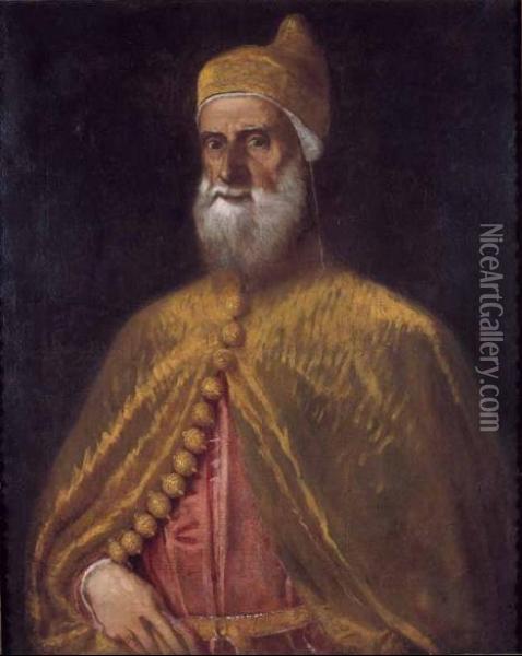 Ritratto Del Doge Francesco Donato Oil Painting - Tiziano Vecellio (Titian)