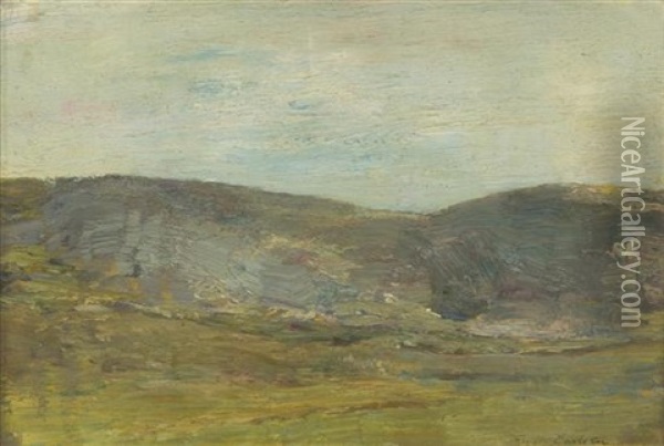 Hills Past The Field Oil Painting - Emil Carlsen