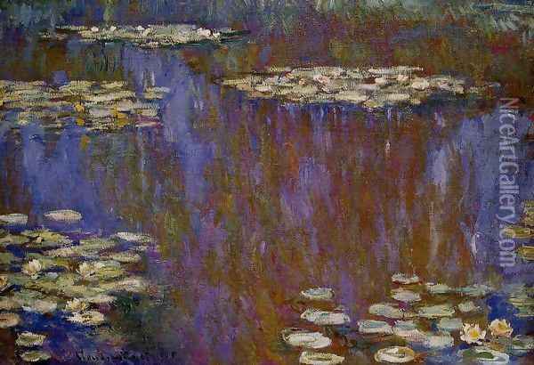 Water-Lilies XII Oil Painting - Claude Oscar Monet