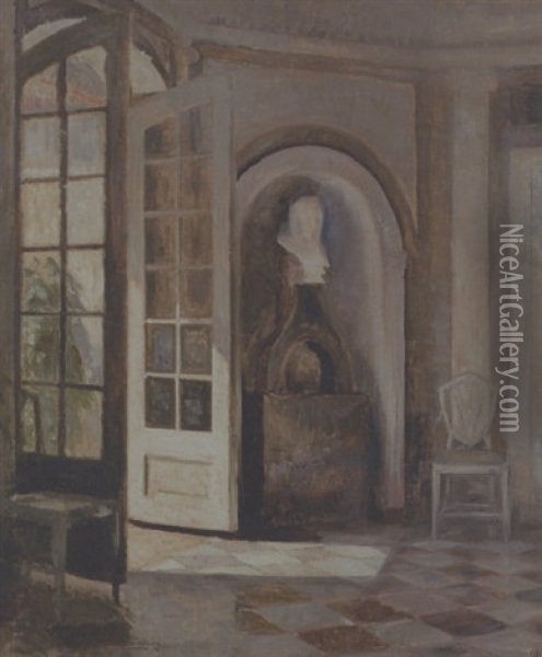 Interior Fra Spisestuen Pa Liselund Oil Painting - Peter Vilhelm Ilsted