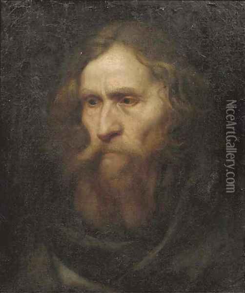 Head of a bearded man Oil Painting - Christoph Paudiss