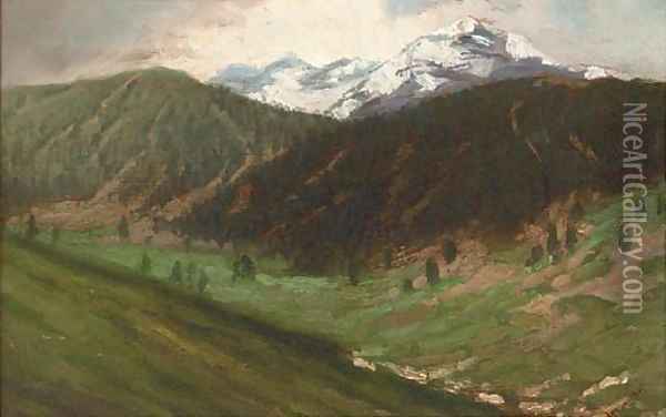Mountain view Oil Painting - Laszlo Mednyanszky