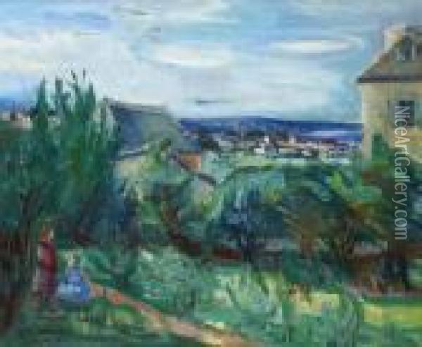 Village En Bord De Mer Oil Painting - Henri Epstein
