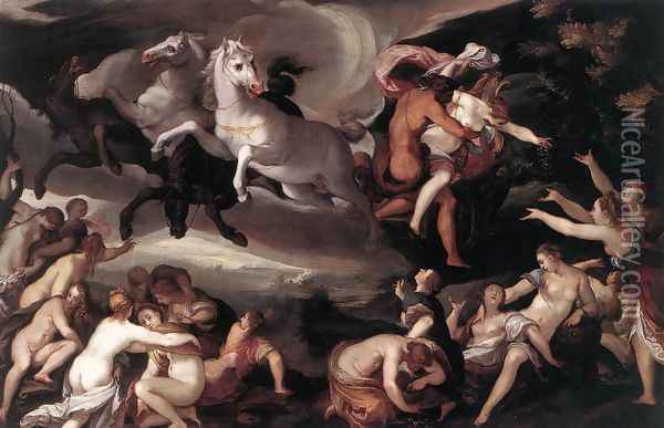 The Rape of Proserpina 1598-1605 Oil Painting - Joseph The Elder Heintz