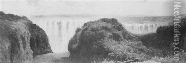 Victoria Falls Oil Painting - Edward Henry Holder
