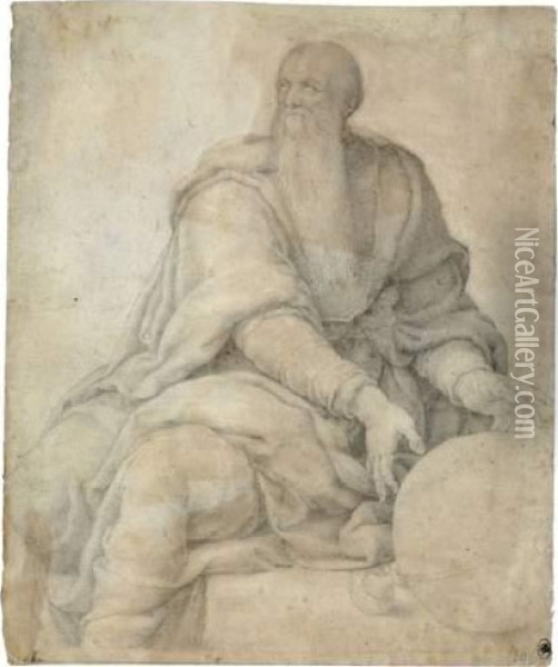 Archimede Oil Painting - Daniele Volterra Da Ricciarelli